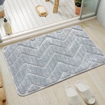 Austria Zigzag Microfiber Bath Mat (41x60cm Silver)