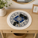 Persian Mandala Dining Table Mats ( 36x36cm, Multicolor, Set Of 2 )