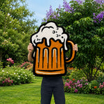 Beer Mug Graphic Wool Rug Plush Decorative Mat For Wall And Room Decor (Mug , 77x63 cm )
