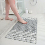 Rubber Shower Mat For Bathroom ( 37x67 Cm Grey )