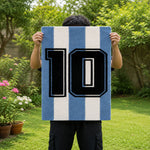 Messi 10 Wool Tufted Floor And Wall Carpet 75x45 Cm
