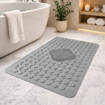 PVC Shower Mat for Bathroom Floor (40x70 cm, Grey)