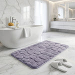 Moscow Stone Microfiber Bath Mat (38x58cm Purple)