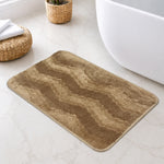 Moscow ZigZag Wave Microfiber Bath  (38x58cm Brown)