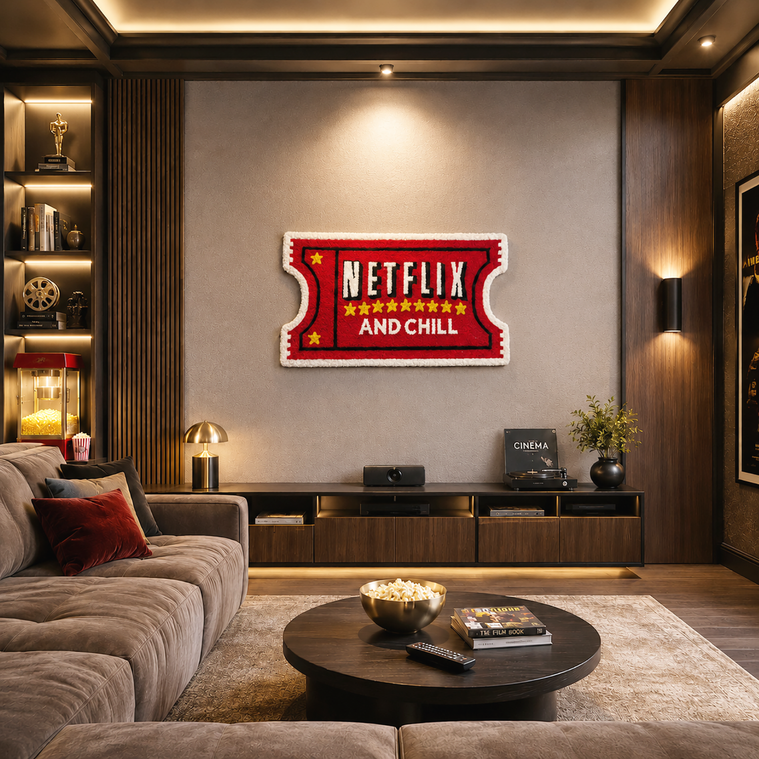 Netflix Wool Tufted For Floor And Wall Carpet