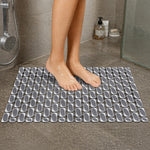 Rubber Shower Mat Ibija Pattern ( 40x70 Cm Grey )
