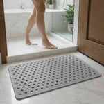 PVC Shower Mat for Bathroom Floor ( 40x70 cm, Silver )