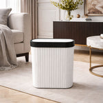 Portable Plastic Dustbin For Home And Kitchen (  27.5x14x29 cm, Grey )