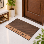Rubber Door Mat Welcome Textured ( 45x75 cm Copper )