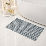 Rubber Shower Mat For Bathroom ( 40x66 Cm Grey )