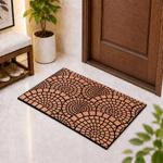 Rubber Door Mat Mosaic Textured ( 45x75 cm Copper )