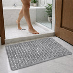 PVC Shower Mat for Bathroom Floor ( 40x70 cm, Smoke Grey )