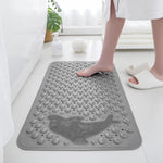 PVC Shower Mat for Bathroom Floor ( 35x70 cm, Grey )