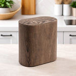 Portable Plastic Dustbin For Home And Kitchen (  28x14.5x29 cm, Brown )