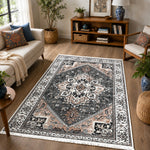 Riyasat Printed Carpet For Home And Office ( 4x6 ft, Vintage Grey )