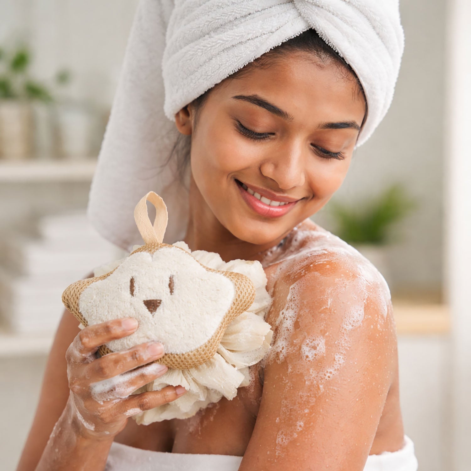 Bath Sponge For Kids And Adult ( 15x11cm )