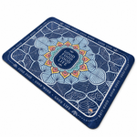Kitchen Dish Drying Mat | Blue Boho Mandala Print | 35x55 cm