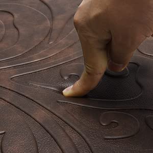 PVC Door Mats Anti Fatigue Non Slip (Chocolate, 44x71 cm)