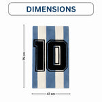 Messi 10 Wool Tufted Floor And Wall Carpet 75x45 Cm