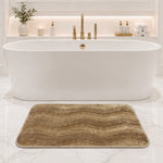 Moscow ZigZag Wave Microfiber Bath  (38x58cm Brown)