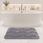 Moscow ZigZag Wave Microfiber Bath  (38x58cm Grey)