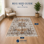 Riyasat Printed Carpet For Home And Office ( 5x7 ft, Rustic heritage )
