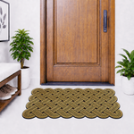Rubber Door Mat Weave Textured ( 45x75 cm Golden )