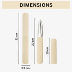 Knife For Kitchen Use Smooth Plastic With Stainless Steel Blade ( Cream 21.2.5 cm )