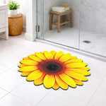 3D Rangoli Mats ( 56x56 cm, Yellow )