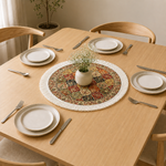 Persian Patchwork Dining Table Mats ( 36x36cm, Multicolor, Set Of 2 )