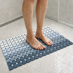 Plastic Shower Mat For Bathroom (36x68 Cm Blue )