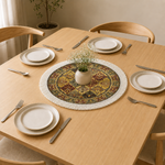 Sapphire Medallion Dining Table Mats ( 36x36cm, Multicolor, Set Of 2 )