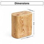 Portable Plastic Dustbin For Home And Kitchen (  28x14.5x29 cm, Beige )