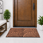 Rubber Door Mat Mosaic Textured ( 45x75 cm Copper )
