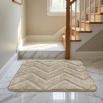 Austria Zigzag Microfiber Bath Mat (41x60cm Beige)