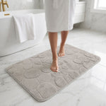 Moscow Stone Microfiber Bath Mat (38x58cm Taupe)