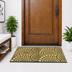 Rubber Door Mat Mosaic Textured ( 45x75 cm Golden )