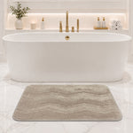 Moscow ZigZag Wave Microfiber Bath  (38x58cm Cream)
