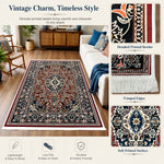 Riyasat Printed Carpet For Home And Office ( 3x5 ft,Royal Red )