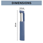 Plastic Peeler For Vegetables And Fruits ( 15x2.5cm Dark Blue )