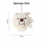Bath Sponge For Kids And Adult (Cream 10x12cm )