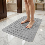 PVC Shower Mat for Bathroom Floor (40x70 cm, Grey)