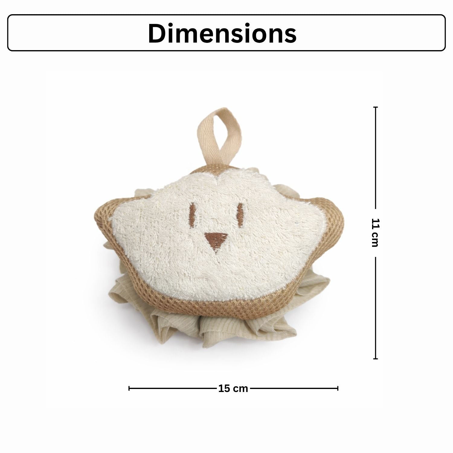 Bath Sponge For Kids And Adult ( 15x11cm )