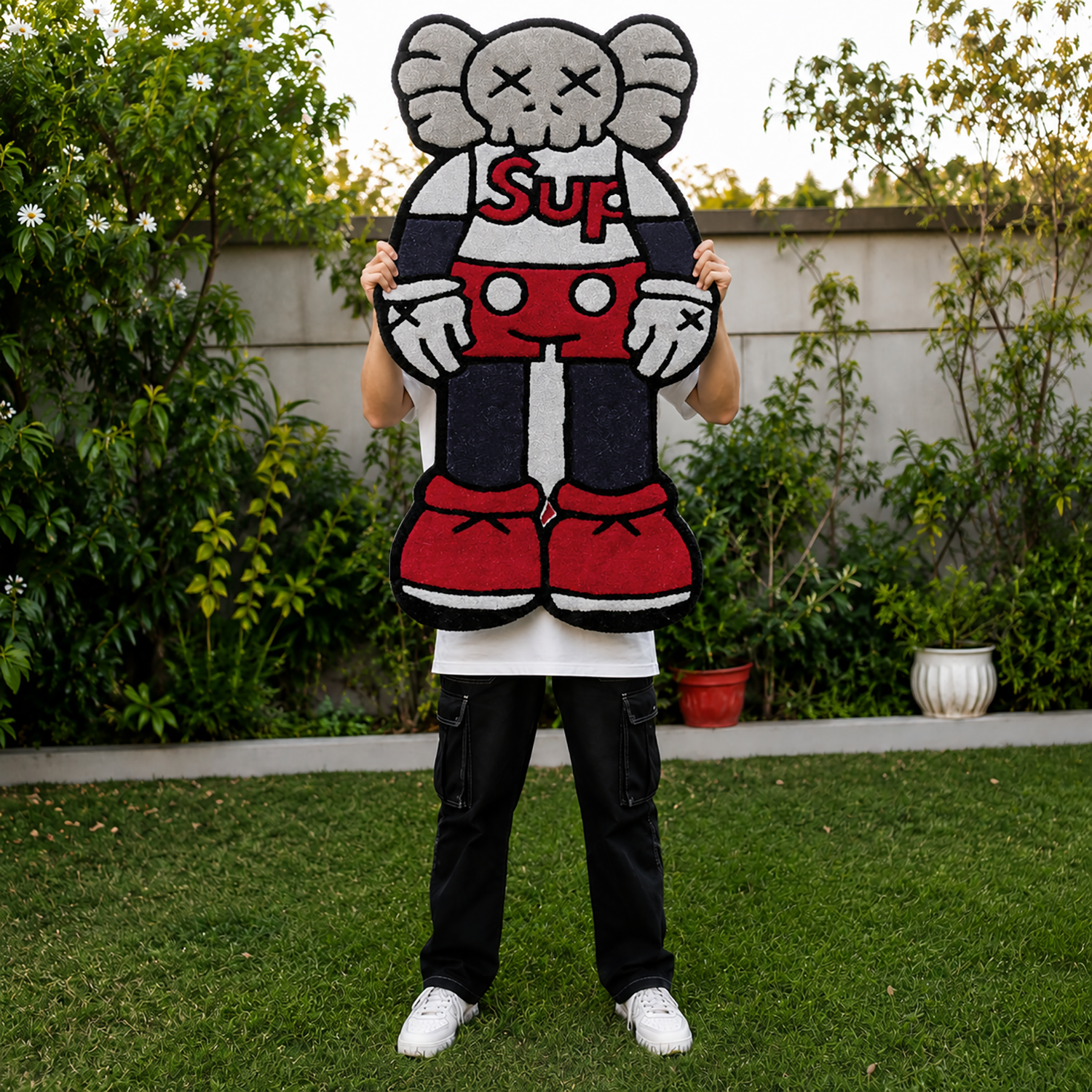 Wool Rug Elephant Desing For Floor and Wall Carpet