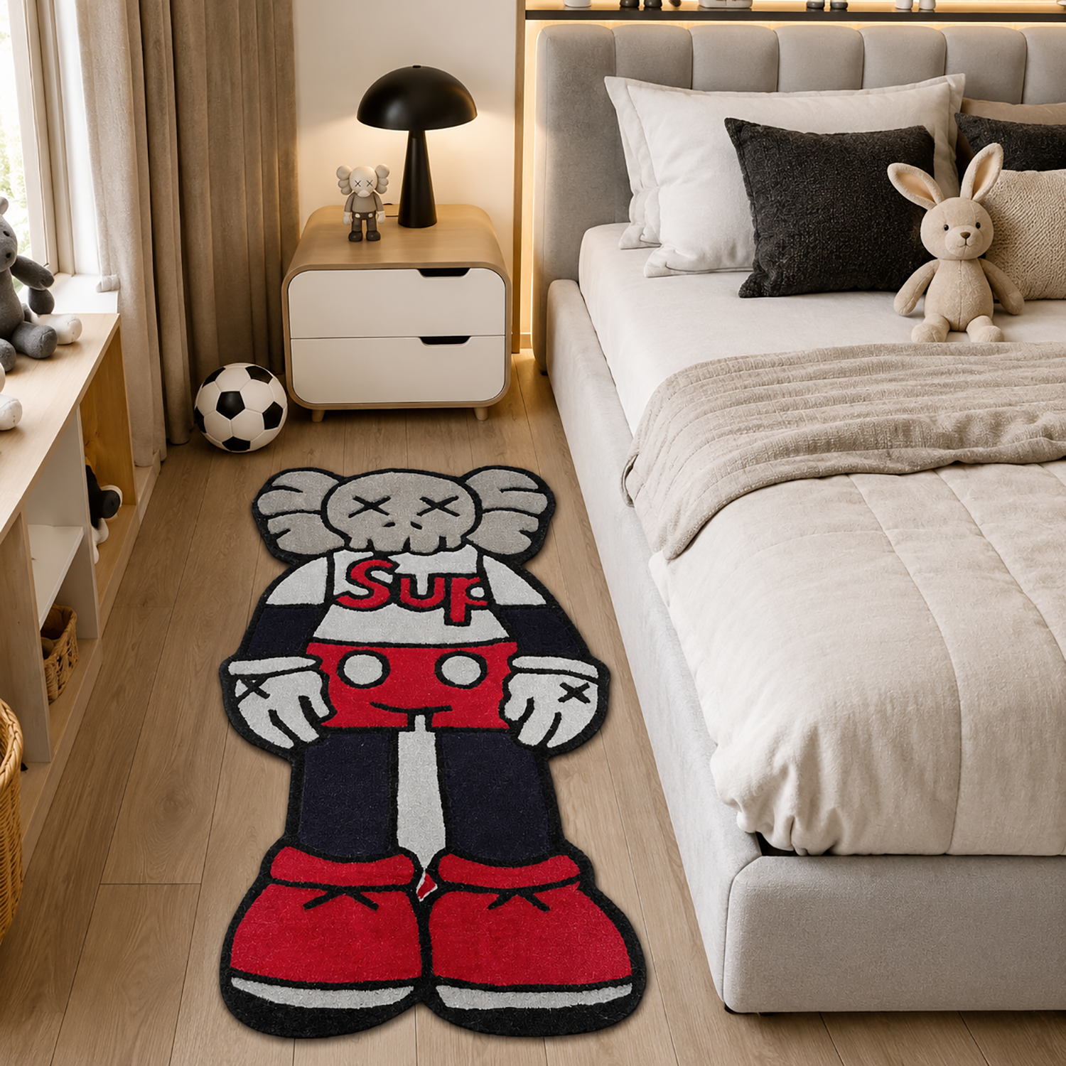 Wool Rug Elephant Desing For Floor and Wall Carpet