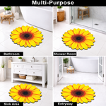 3D Rangoli Mats ( 56x56 cm, Yellow )
