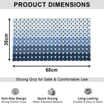 Plastic Shower Mat For Bathroom (36x68 Cm Blue )