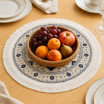 Persian Mandala Dining Table Mats ( 36x36cm, Multicolor, Set Of 2 )