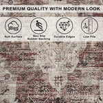 Riyasat Printed Carpet For Home And Office ( 4x6 ft, Dusty Rose )