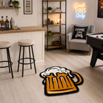 Beer Mug Graphic Wool Rug Plush Decorative Mat For Wall And Room Decor (Mug , 77x63 cm )
